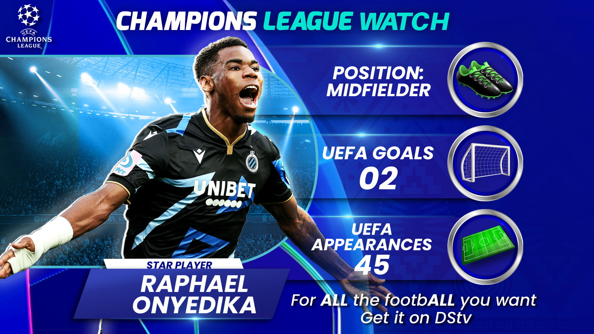 Catch ALL the UEFA Champions League games on DStv!
