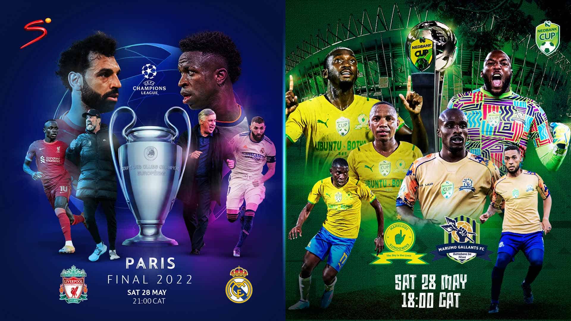 Watch The UEFA Champions League And Nedbank Cup Final On DStv