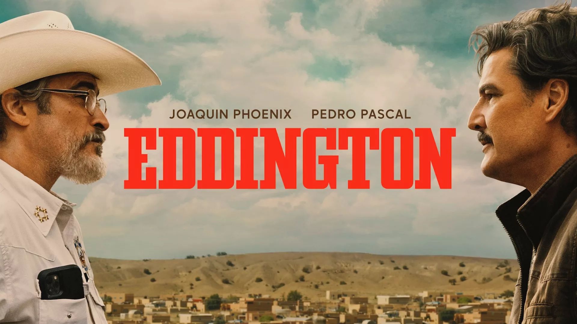 Joaquin Phoenix and Pedro PAscal in Eddington