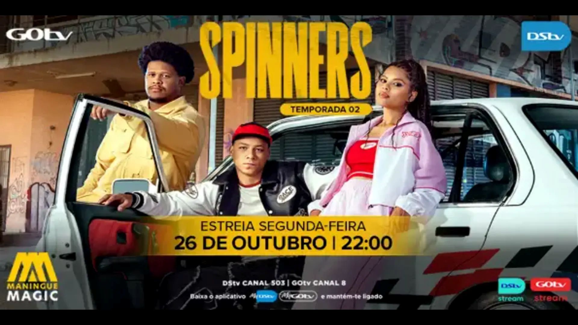 A segunda temporada de Spinners chega ao Maningue Magic com mais velocidade, rivalidades e adrenalina em Outubro
