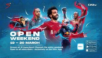 Enjoy an Unlimited SuperSport Experience on the DStv App this weekend!