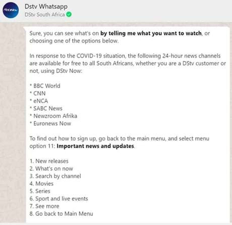 Dstv Whatsapp 2