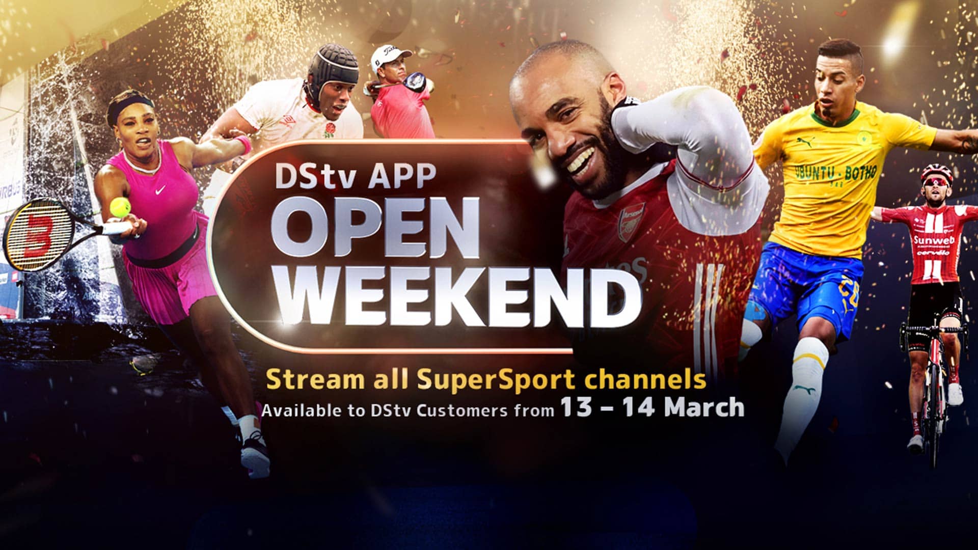 Watch all of SuperSport for one weekend only on the DStv app
